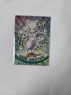 Topps Pokemon MEWTWO #150 Blue Logo Non Holo TV Animation Edition - Image 1
