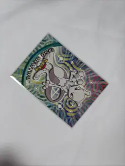 Topps Pokemon MEWTWO #150 Blue Logo Non Holo TV Animation Edition - Image 3