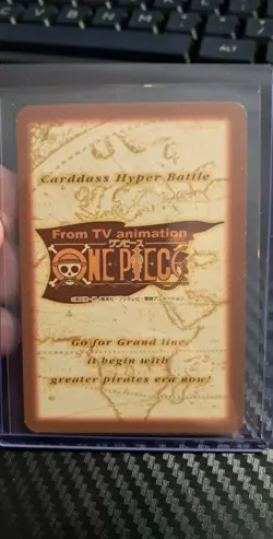 BANDAI One Piece Hyper Battle C520 B LUFFY HOLO FOIL SCARCE EARLY CARD - Image 2