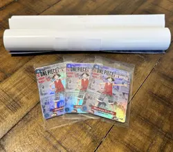 One Piece Monkey.D.Luffy College Basketball US Voyage Card (3) & Poster (2) - Image 1