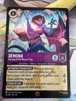 Disney Lorcana Whispers In The Well Demona Scourge Of The Wyvern Clan 55/204 Reg - Image 1