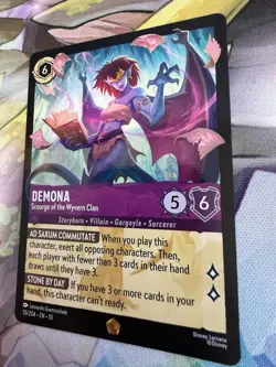 Disney Lorcana Whispers In The Well Demona Scourge Of The Wyvern Clan 55/204 Reg - Image 3