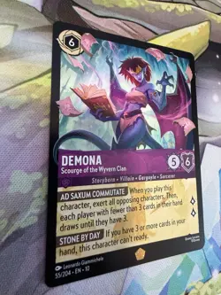 Disney Lorcana Whispers In The Well Demona Scourge Of The Wyvern Clan 55/204 Reg - Image 4
