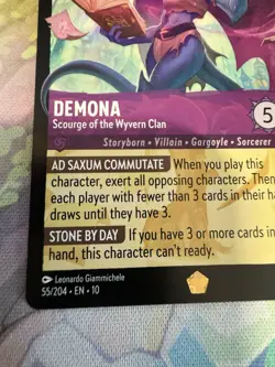 Disney Lorcana Whispers In The Well Demona Scourge Of The Wyvern Clan 55/204 Reg - Image 5