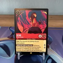 Disney Lorcana - Scar Vicious Cheater 125/204 - Floodborn - Non Foil - Legendary - Image 1
