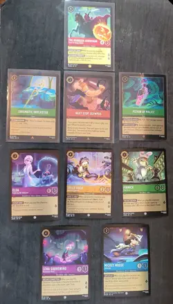 Disney LORCANA - Whispers in the Well - Lot of 96 Cards - Image 1