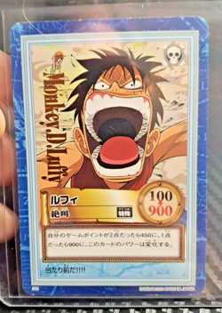 BANDAI One Piece Hyper Battle S41 MONKEY D LUFFY GOLD STAMPED SCARCE EARLY CARD - Image 1