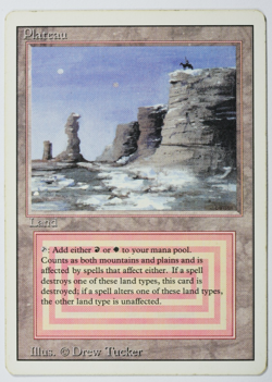 Plateau Magic Card Dual Land Revised MTG Reserved List - Image 1