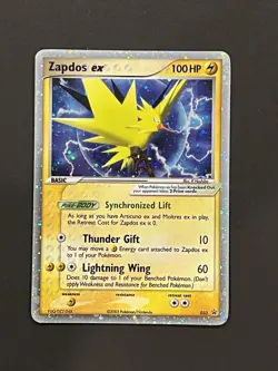 Zapdos ex - 033 (EX Collector's Window Tins) 033 Nintendo Holo NM Card W/crease - Image 1