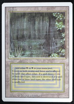Bayou Magic Card Dual Land Revised MTG Reserved List - Image 3