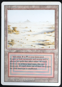 Badlands Magic Card Dual Land Revised MTG Reserved List - Image 3