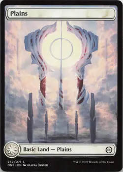 Plains () - Full Art L Phyrexia: All Will Be One 262 NM MTG - Image 1