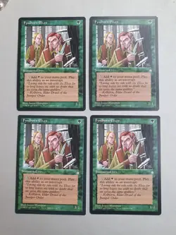 Fyndhorn Elves x4 PLAYSET, MTG Ice Age (1995), Common Green Creature NM - Image 1
