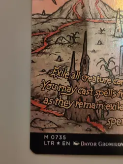 MTG Magic the Gathering LOTR Lord of Rings Foil Poster #735 Shadow of the Enemy - Image 4
