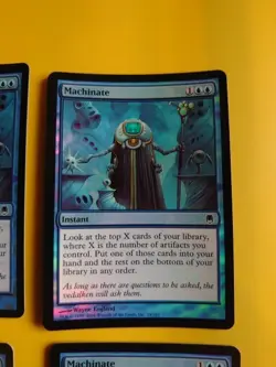 Machinate playset. Darksteel foil instant MTG 4 Card. - Image 5