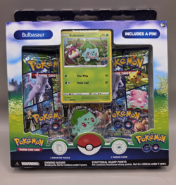 NEW Pokemon TCG: Pokemon GO Bulbasaur Pin Collection Box SEALED Promo Card - Image 2