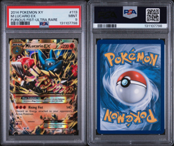 MEGA LUCARIO EX ULTRA RARE POKEMON XY FURIOUS FISTS 2014 PSA 9 - Image 3