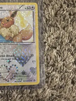 Pokemon TCG Eevee RC14/RC25 Legendary Treasures Radiant Collection Holo - Image 3