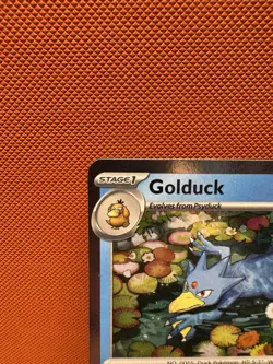Golduck 8 Black Star Blister Promo Cosmos SWIRL Holo Mega Pokemon TCG 1183 NM - Image 2