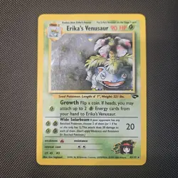 Pokemon TCG Erika's Venusaur Gym Challenge 4 Holo Unlimited Rare HP/DMG - Image 1