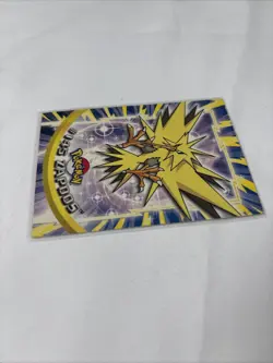 Pokemon Card Zapdos #145 TOPPS Series 3 TV Animation Series Blue Logo - Image 2