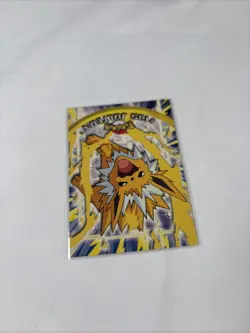 2000 Topps Pokemon Series 3 #135 Jolteon TV Animation Edition Blue Vintage - Image 3