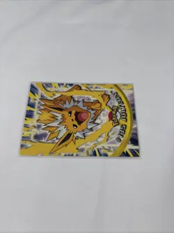 2000 Topps Pokemon Series 3 #135 Jolteon TV Animation Edition Blue Vintage - Image 4