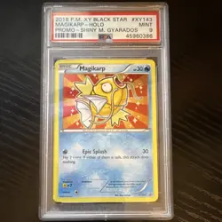 2016 Pokemon XY Black Star Promo Magikarp #XY143 Holo PSA 9 - Image 1