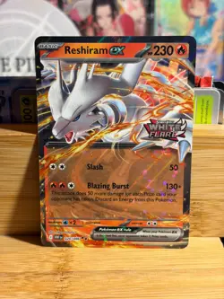 RESHIRAM ex 020/086 S&V White Flare Stamped Double Rare Pokemon TCG Near Mint - Image 1