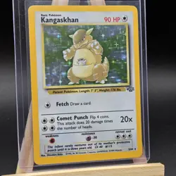 MP - Kangaskhan Holo Rare Jungle 5/64 Vintage Pokemon TGC - Image 2