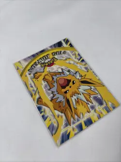 2000 Topps Pokemon Series 3 #135 Jolteon TV Animation Edition Blue Vintage - Image 3