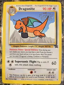 Pokemon 1999 Black Star Promo Dragonite 5 MP - Image 1