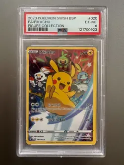 POKEMON XY BLACK STAR PROMO PIKACHU #SWSH020 PSA 8 NEAR MINT #131168177 - Image 1
