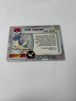 2000 Topps Pokemon Series 3 #131 Lapras TV Animation Edition Blue - Image 5
