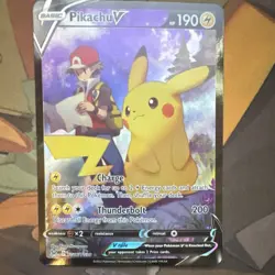 Pokemon Pikachu V TG16/TG30 Full Art Holo Ultra Rare Lost Origin Trainer Gallery - Image 1