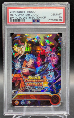 PSA 10 Gem Mint Hero Avatar Card BM1 Promo Dragonball Heroes DBH Son Goku Beerus - Image 1