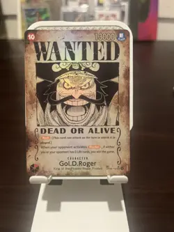 Gol D Roger OP09-118 SP Wanted Poster OP13 One Piece Card English Carrying NM - Image 1
