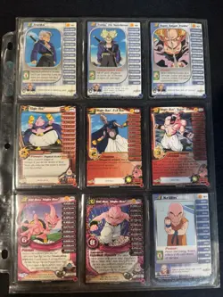 Score Dragon Ball Z CCG Trunks Majin Buu Kid Buu Krillin Dabura Cards - Image 1