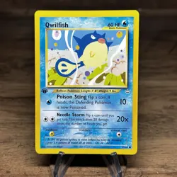 Pokemon Card - Neo Revelation 49/64 - QWILFISH (common) **1st Edition** - NM - Image 1
