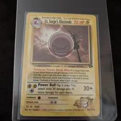 Lt. Surge's Electrode 52/132 Gym Challenge Regular Pokemon Card - Image 1