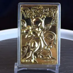 1999 Pokemon Burger King 23k Gold Mewtwo Burger King Card - CARD ONLY - Image 1