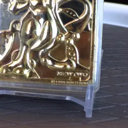 1999 Pokemon Burger King 23k Gold Mewtwo Burger King Card - CARD ONLY - Image 2