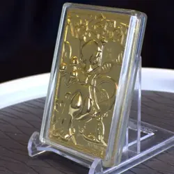 1999 Pokemon Burger King 23k Gold Mewtwo Burger King Card - CARD ONLY - Image 3