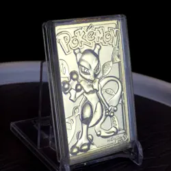 1999 Pokemon Burger King 23k Gold Mewtwo Burger King Card - CARD ONLY - Image 4