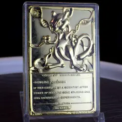 1999 Pokemon Burger King 23k Gold Mewtwo Burger King Card - CARD ONLY - Image 5