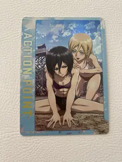 Mikasa Attack on Titan Action Point UA23BT/AOT-1-AP02 Union Arena Card Foil - Image 1