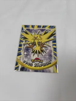 Pokemon Card Zapdos #145 TOPPS Series 3 TV Animation Series Blue Logo - Image 1