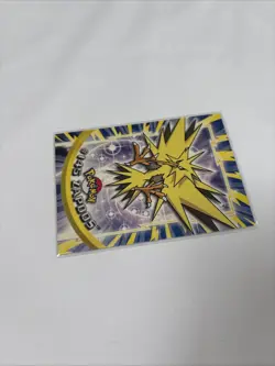 Pokemon Card Zapdos #145 TOPPS Series 3 TV Animation Series Blue Logo - Image 2