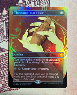 MTG Foil Thousand-Year Elixir Special Guest Borderless Lorwyn Eclipsed NM - Image 1