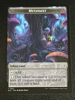 MTG Lorwyn Eclipsed Elk/Mutavault Double-Sided Token 0002/0011 NM - Image 2